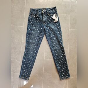 Embellished Rhinestone Jeans by Guess-Size 27